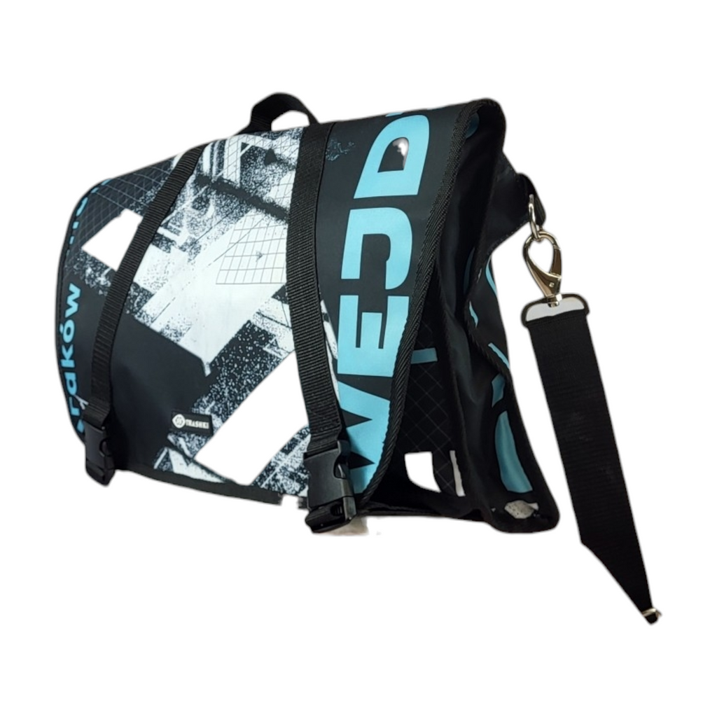 Messenger z klapą z tekstyliów reklamowych C08